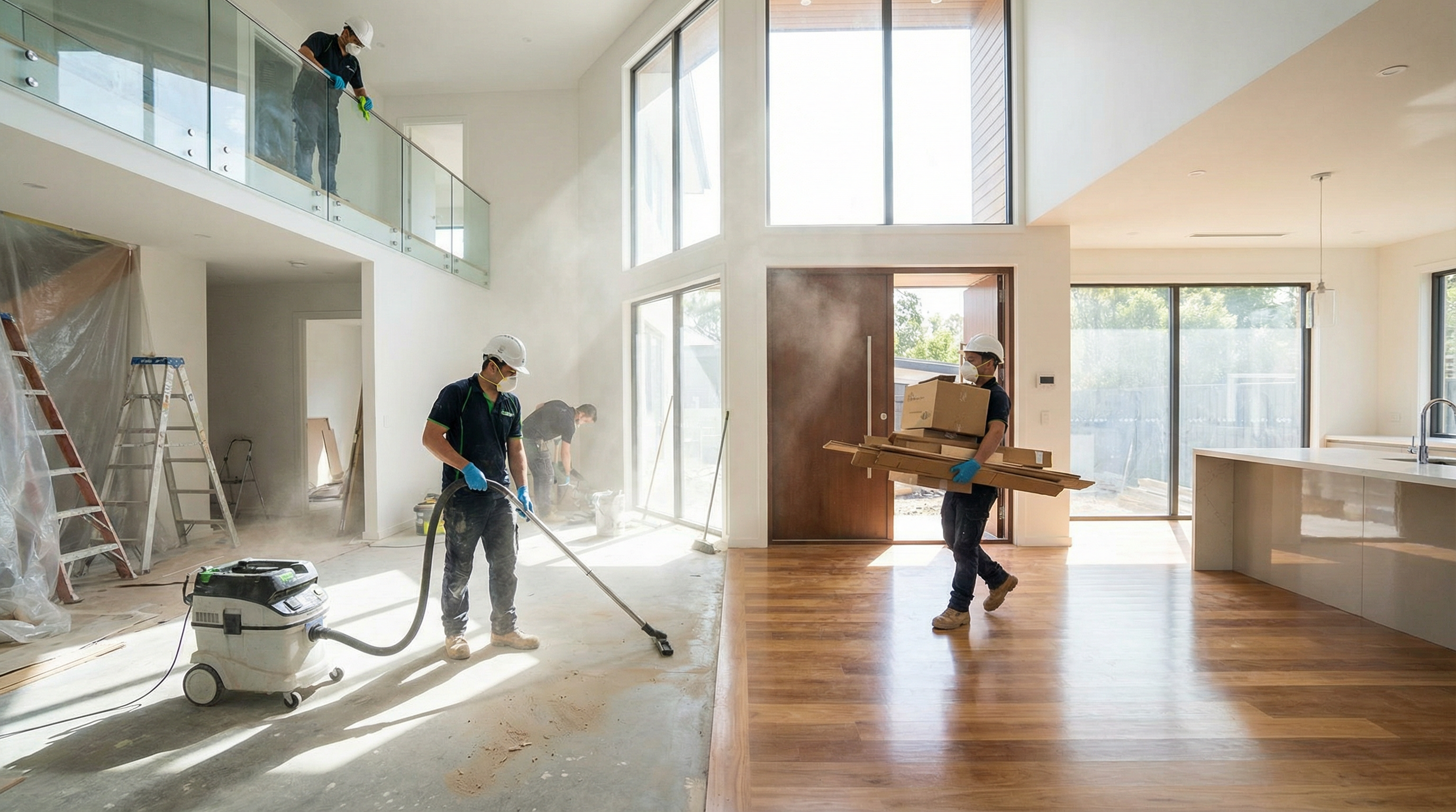 Professional construction cleaning service