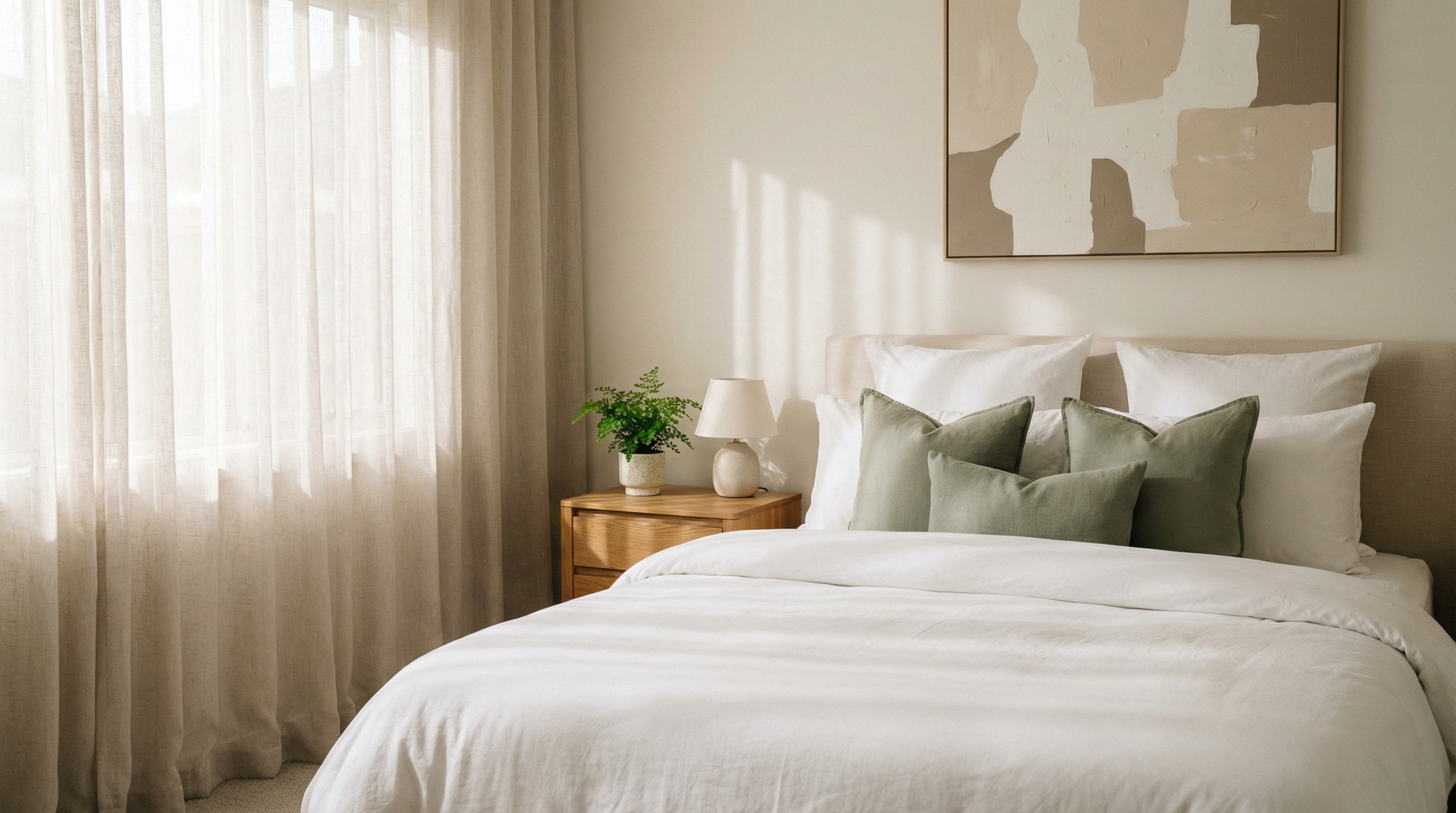 Beautifully cleaned bedroom