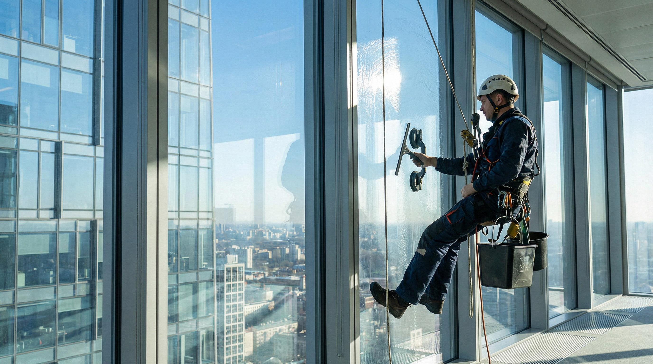 Professional window cleaning service